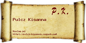 Pulcz Kisanna névjegykártya